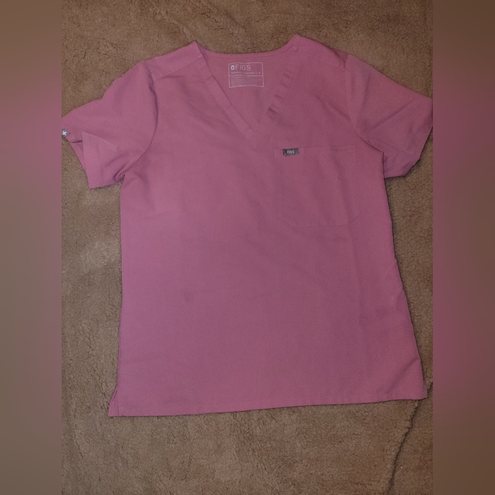 Figs Mauve Catarina 1 pocket scrub top